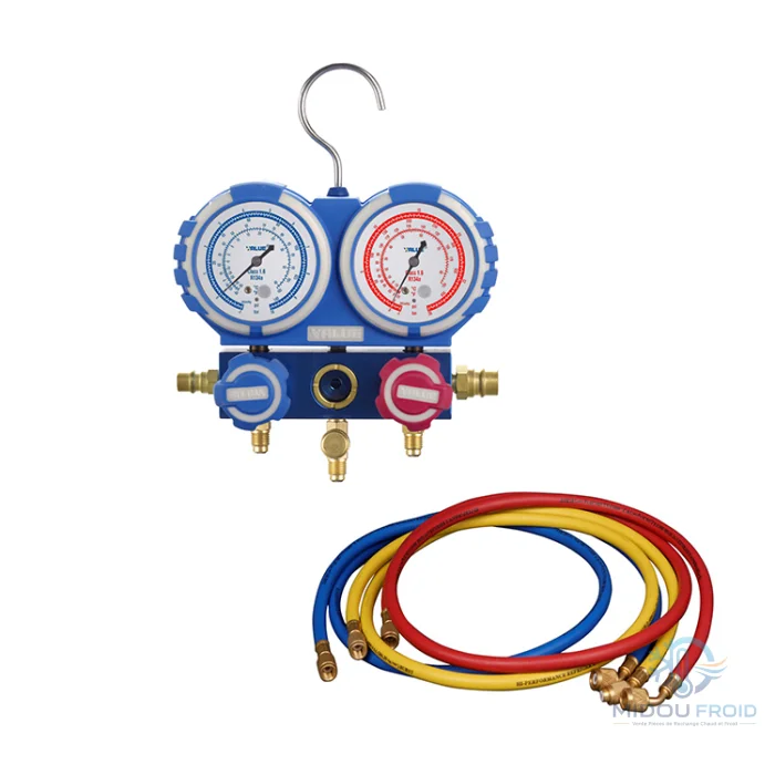 JEUX MANO MANIFOLD + FLEXIBLE R22 .R410 R404.R134