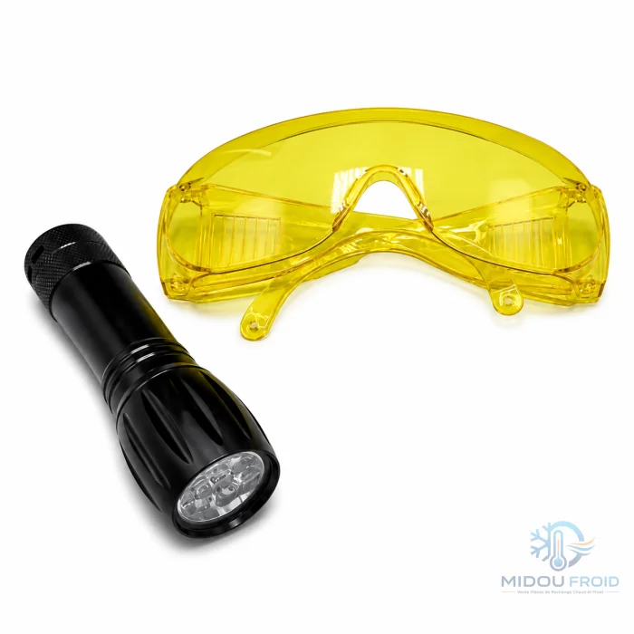 LAMPE TORCHE UV + LUNETTE DE PROTECTION ERRECOM — 2