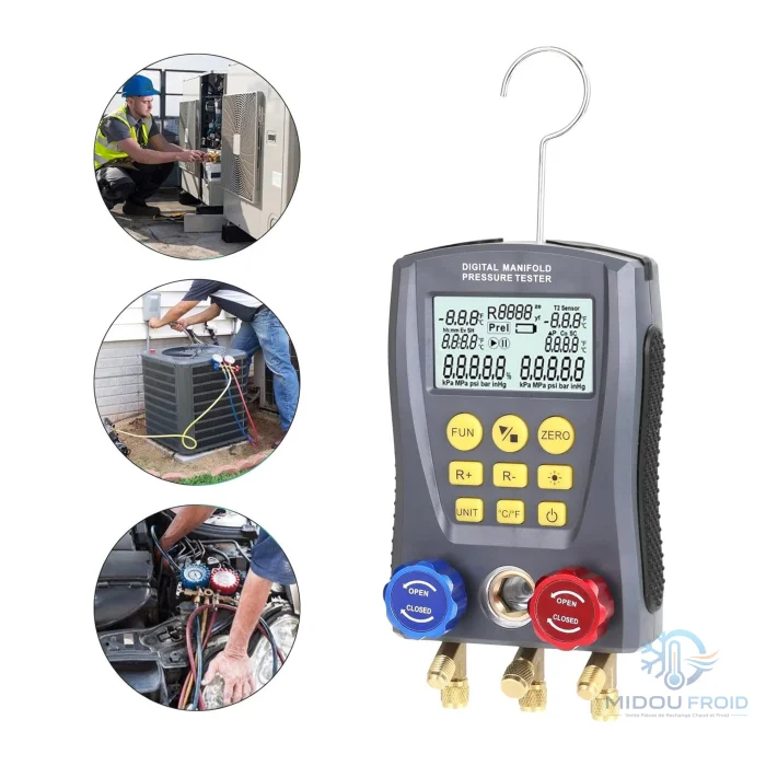 MANO 2 VOIES DIGITAL MANIFOLD PRESSURE TESTER