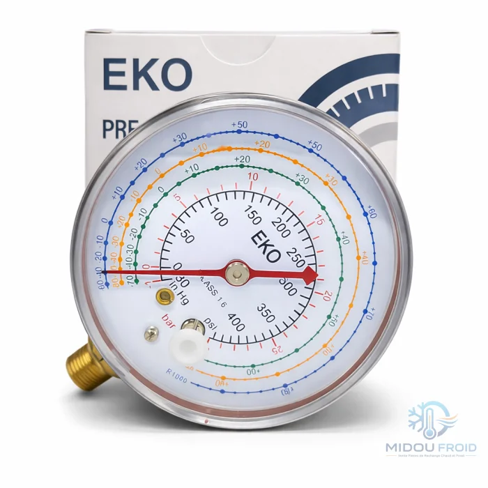 Tête manomètre rouge EKO — 2
