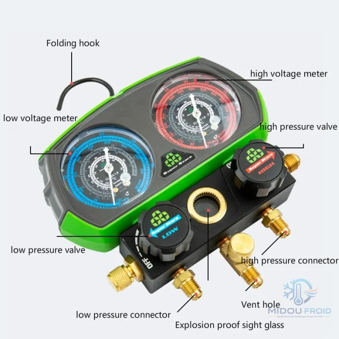 MANO SUPER STARS 2 VOIS GAZ R22_R134A_R404A_R407C_R410A — 4