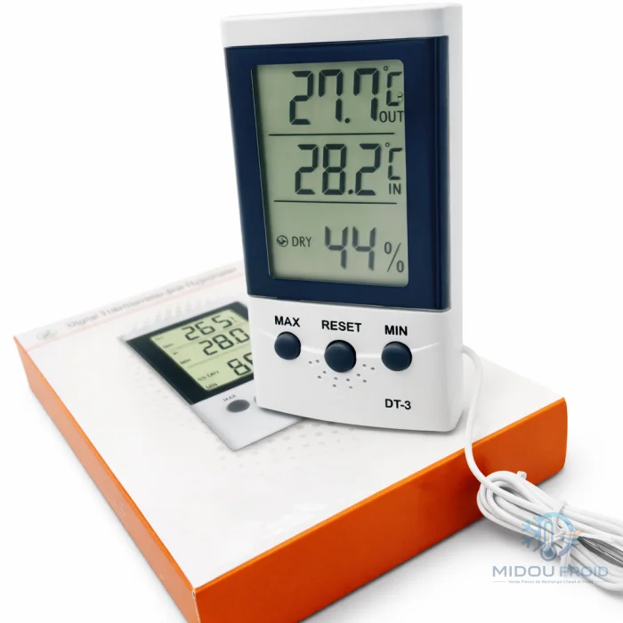 THERMOMÈTRE DIGITAL HUMIDITÉ TP