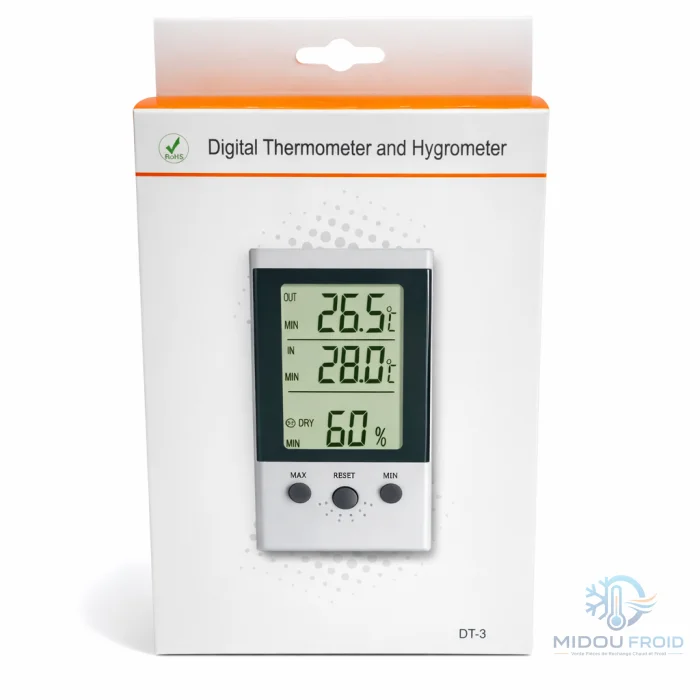 THERMOMÈTRE DIGITAL HUMIDITÉ TP — 2