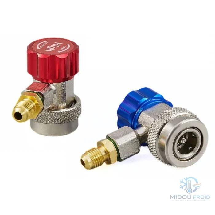 VALVE CHARGE AUTO MALE R134A 2PCS