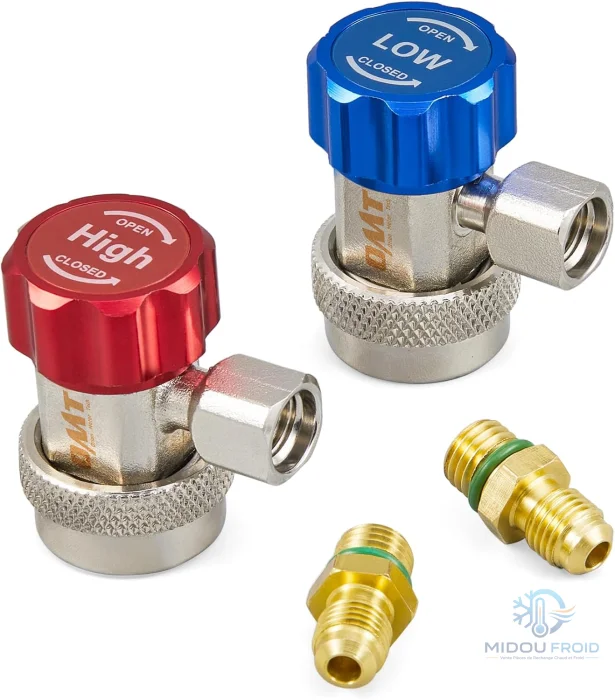 VALVE CHARGE AUTO MALE R134A 2PCS — 2