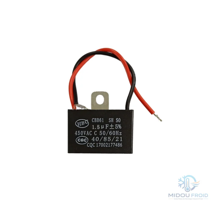 CONDENSATEUR CLIM 1.5UF CABLE