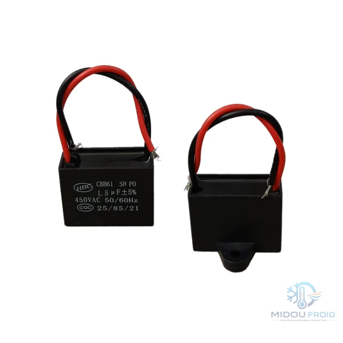 CONDENSATEUR CLIM 1.5UF CABLE — 2