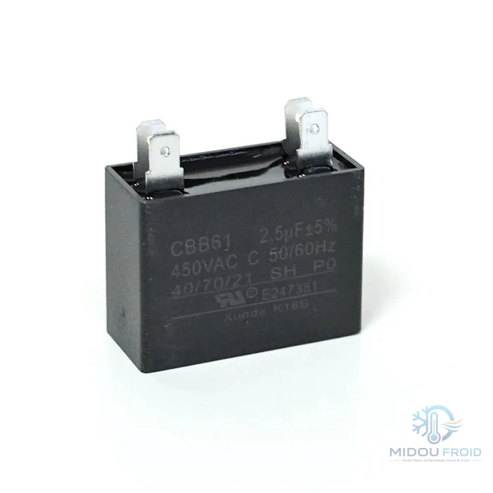 CONDENSATEUR CLIM 2.5UF –450VAC