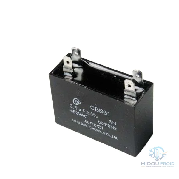 CONDENSATEUR CLIM 3.5UF-450VAC — 2