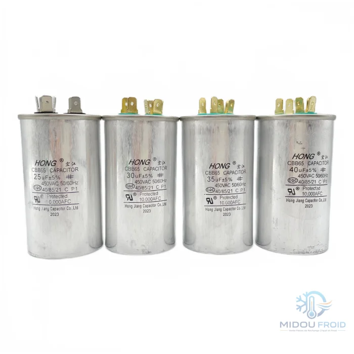 CONDENSATEUR CLIM 35UF-450VAC — 2