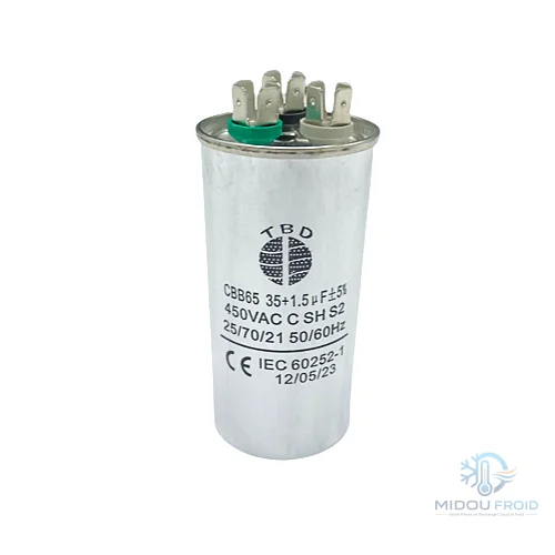 CONDENSATEUR CLIM 35UF+1.5UF –450VAC — 2