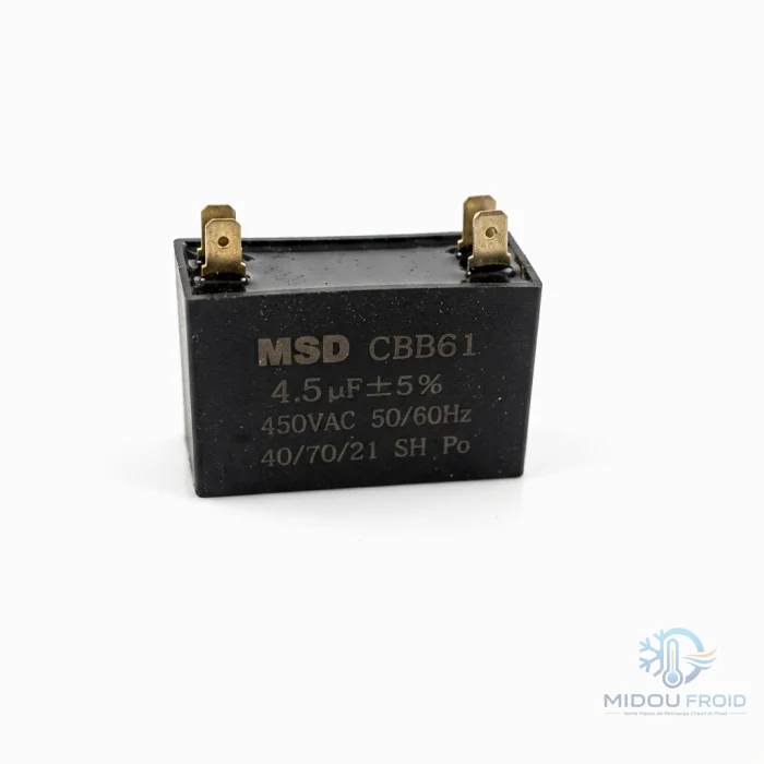 CONDENSATEUR CLIM 4.5UF-450VAC