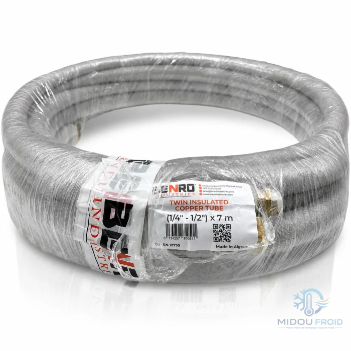 KIT CLIM CUIVRE 1/4″- 1/2″ –7M–12000BTU*18000BTU