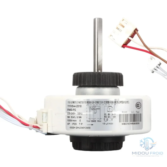 MOTEUR VENTILO CLIM INTERIEUR 19W- ROTATION DROIT
