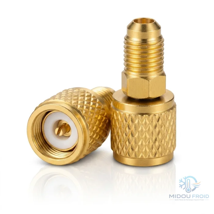 RACCORD ADAPTATEUR R410–MALE -FEMELLE+POUSSOIR