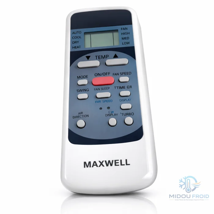 TELECOMMANDE CLIM MAXWELL/AC-11