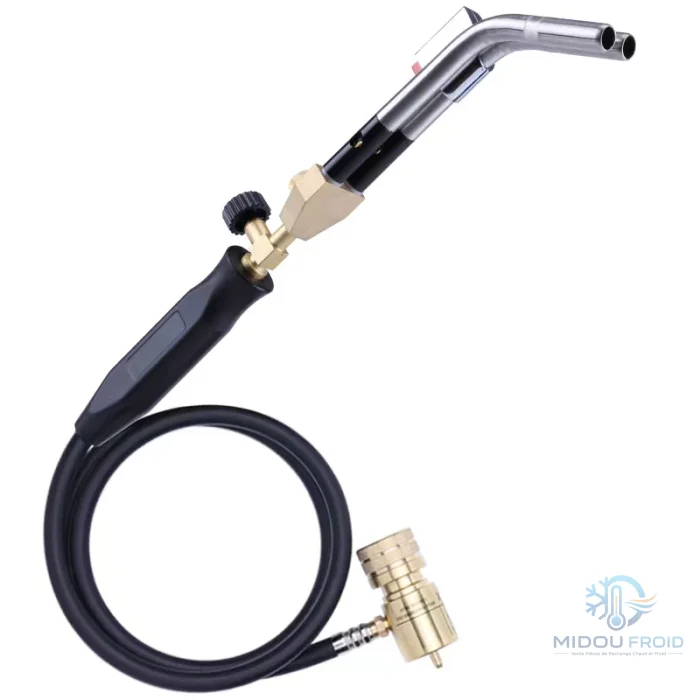 CHALUMEAU + FLEXIBLE + BRIQUET 2 SORTIE FLAMME f Jh-3SM