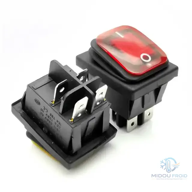 INTERRUPTEUR ETANCHE ROUGE NV