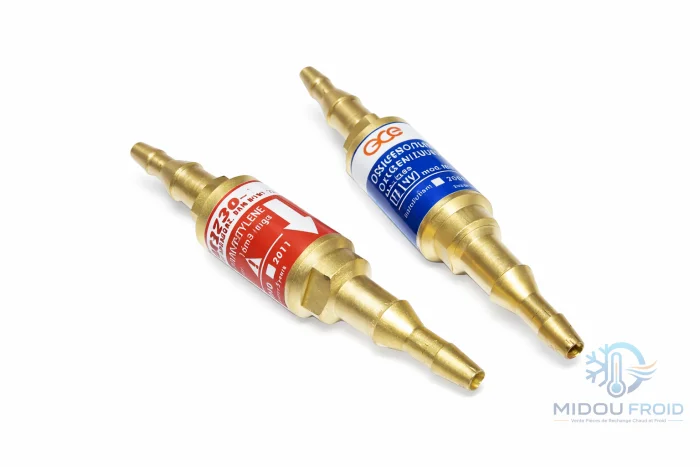 CLAPET ANTI-RETOUR ACETYLENE ET OXYGEN MADE IN ITALY
